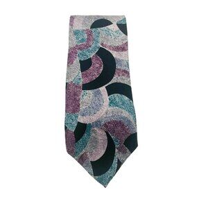 Vintage Lorenzo Latini Italy Hand Made 100% Silk Neck Tie